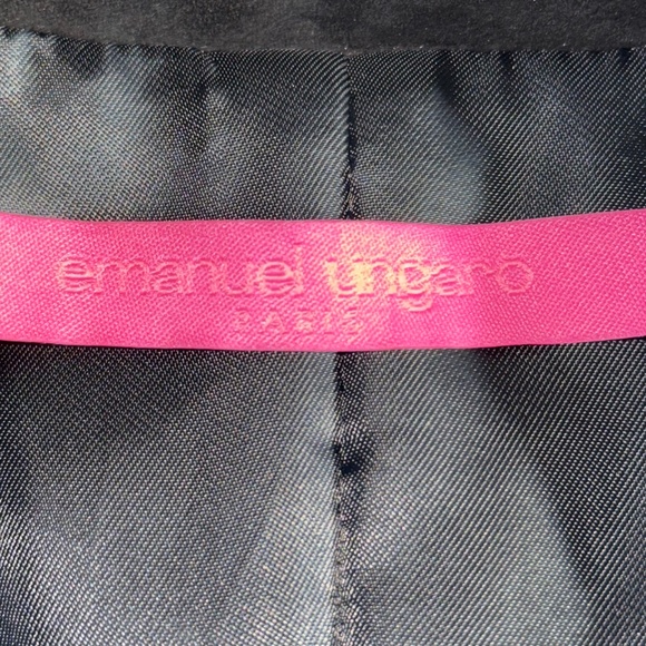 Emanuel Ungaro Paris suede leather cut jacket - Picture 13 of 14